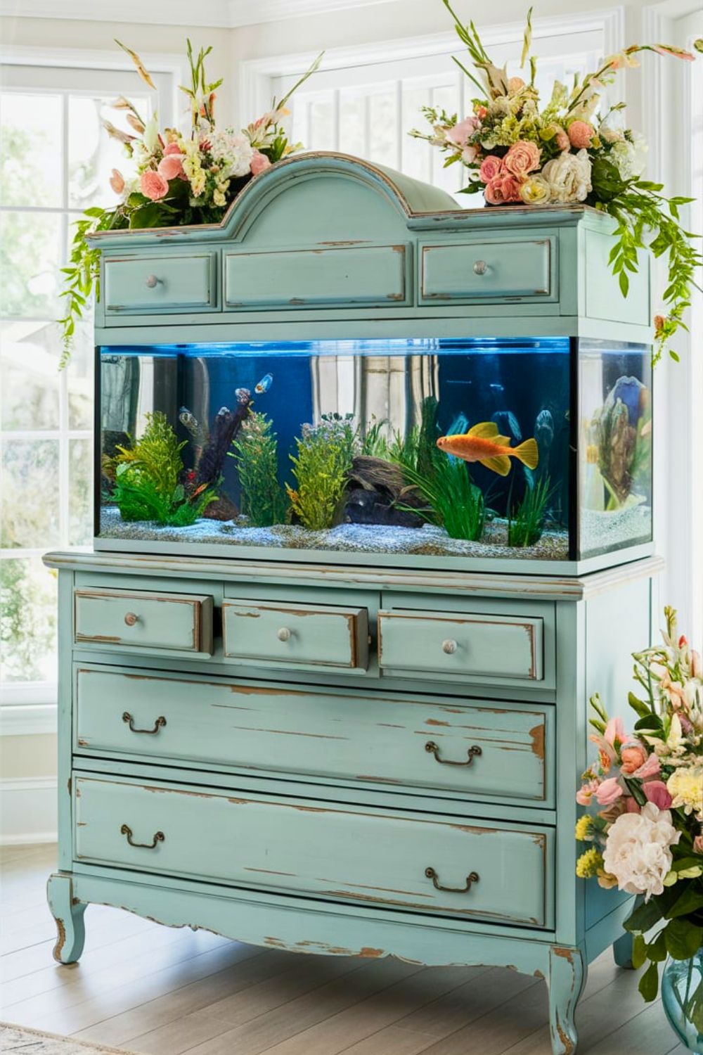 Curated visual reference: Visual Reference: 25 Fish Tank Stand Ideas DIY For Every Tank