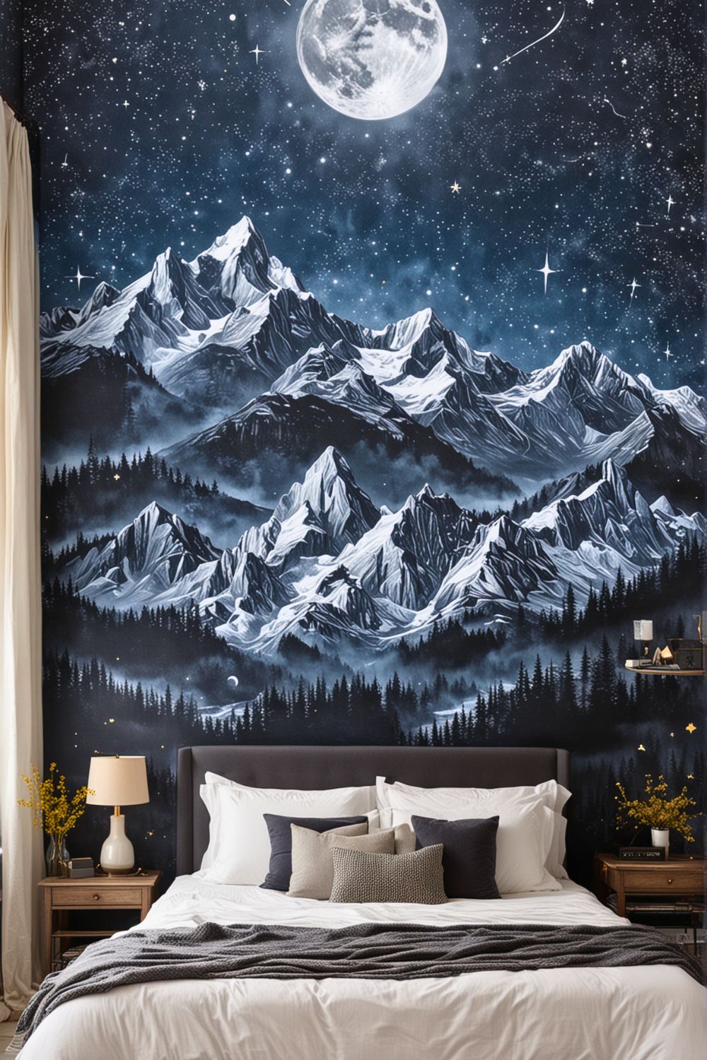 20 DIY Mountain Mural For Every Room Craftydiyers