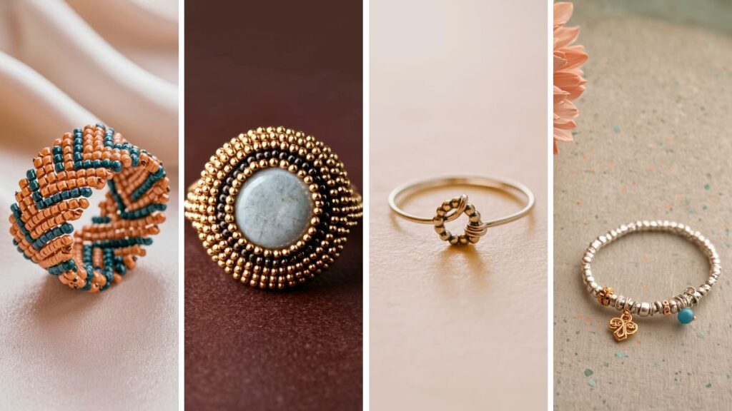 DIY Beaded Rings