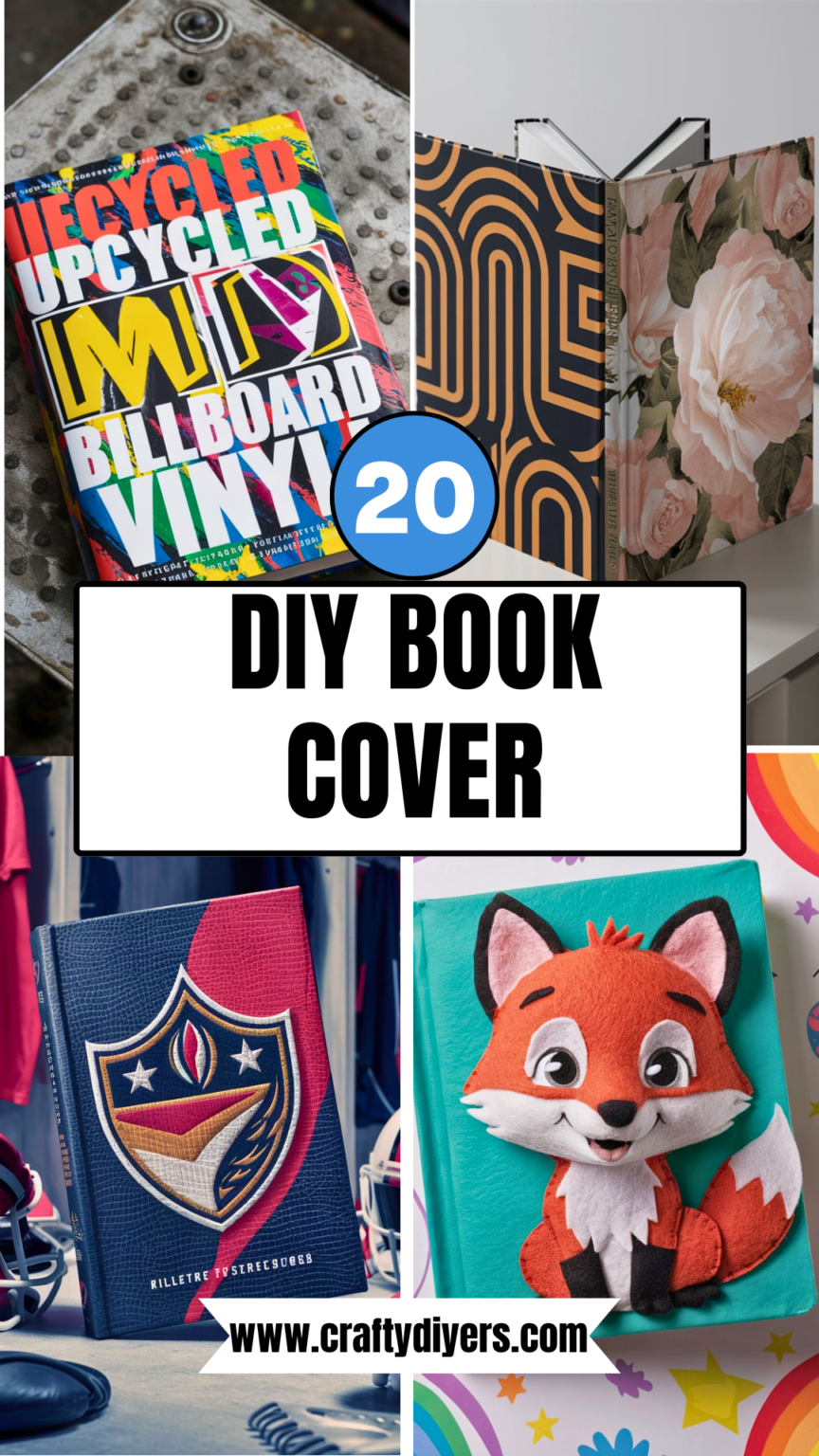 20 DIY Book Cover [Easy To Wrap] – craftydiyers.com