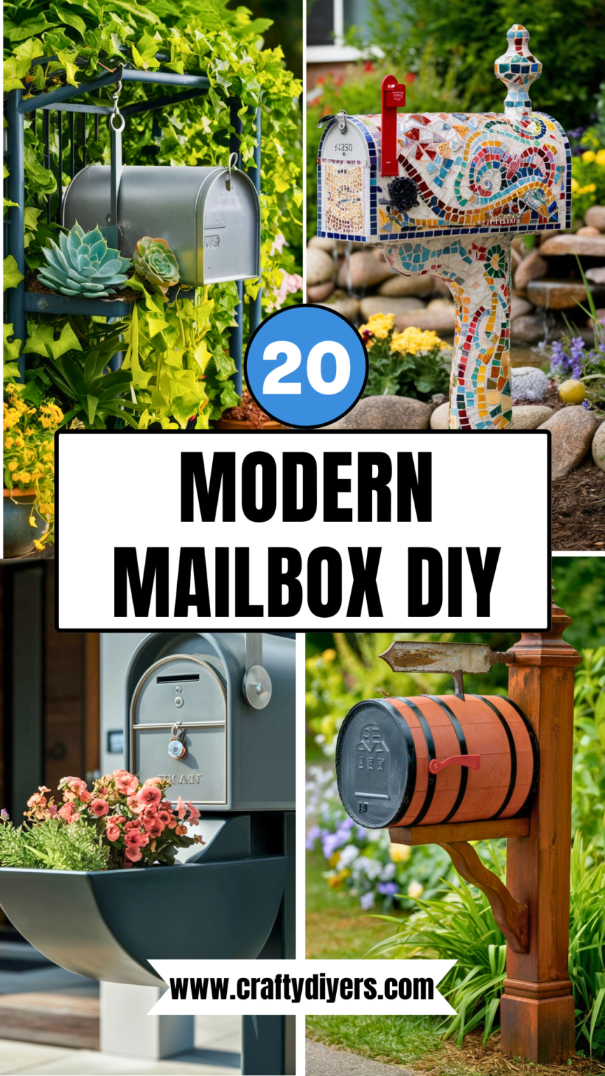 20 Modern Mailbox DIY [Easy To Make] – craftydiyers.com