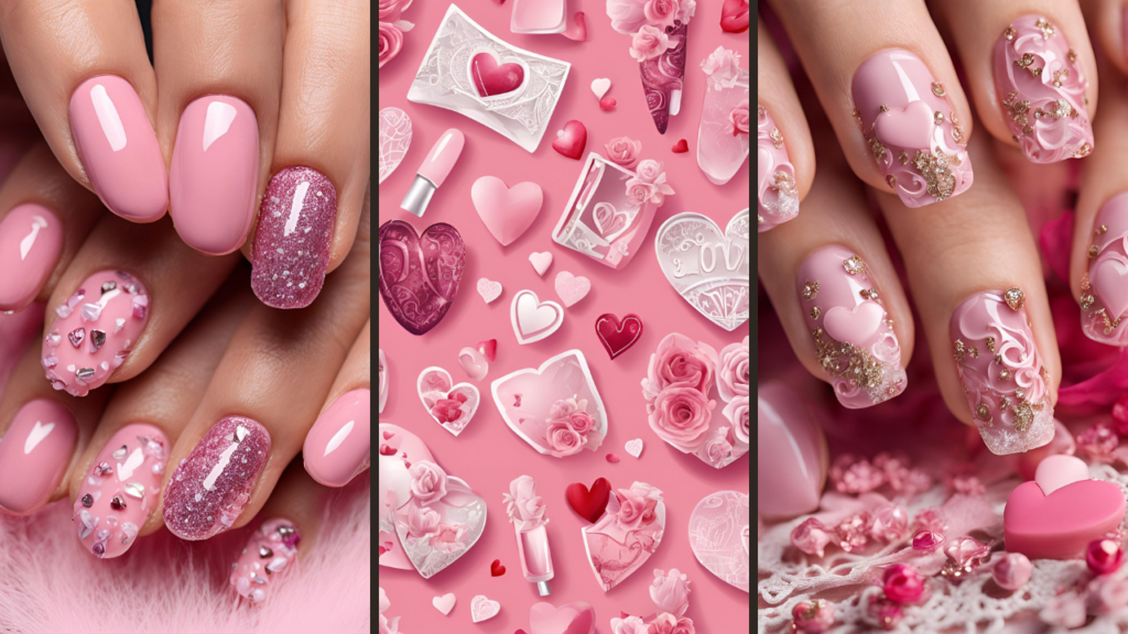 Pink Valentine's Day Nail Ideas